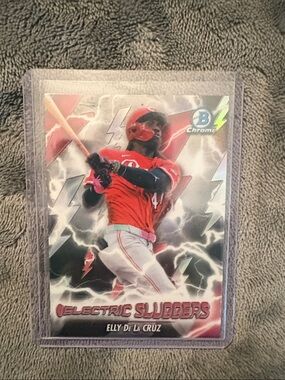 Topps Red Electric Sluggers Baseball Trading Card